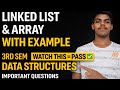 Difference Between Array and Linked List (Part-1) | Data Structure | RGPV &amp; AKTU
