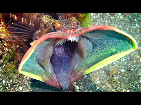 Video: ¿Dónde vive el fringehead sarcástico?