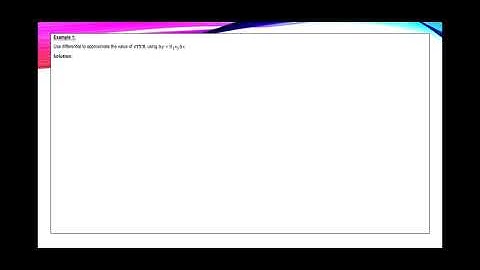 USING DIFFERENTIALS TO APPROXIMATE A RADICAL