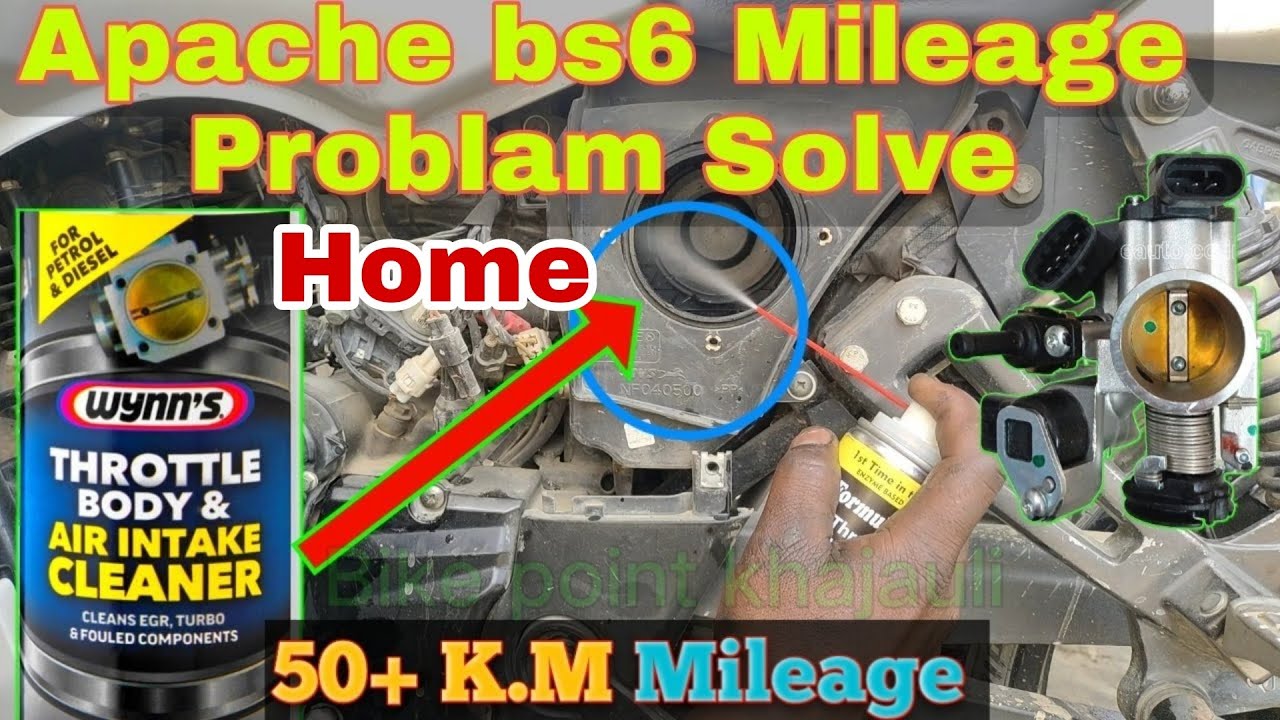 apache bs6 mileage setting, Apache throttle body air cleaner, Apache bs6 mileage problem in Hindi
