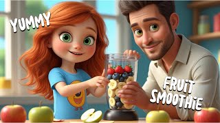 Yummy Fruit Smoothie! | Fun & Easy Kids Recipe | Foodie Fingers screenshot 5