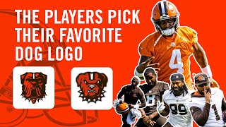 The players pick their favorite dog logo! | Cleveland Browns