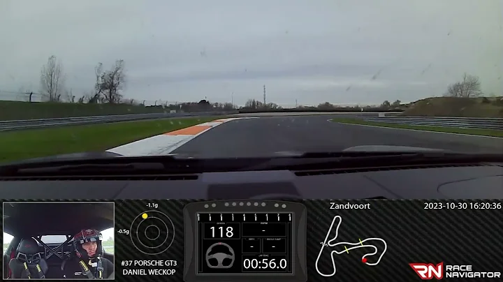 RN #1 Onboard video Zandvoort, PORSCHE GT3, 01:48.716