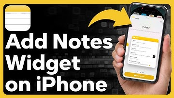 How To Add Notes Widget To iPhone Home Screen