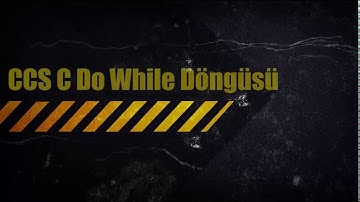 PIC CCS C ile Do While Döngüsü - PIC Programlama