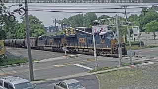 6- 5-2019 11:46 nb tanks CSX 3128, 3158 K161