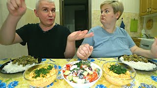 Мукбанг Вован ВЫБЕСИЛ! Разразился СКАНДАЛ, спорим с мужем аж до ХРИПОТЫ! ! Семейный ужин в России