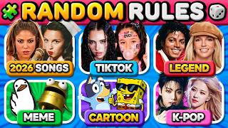 Save One Song: RANDOM Rules, 8 Songs Challenge | Music Quiz 2026