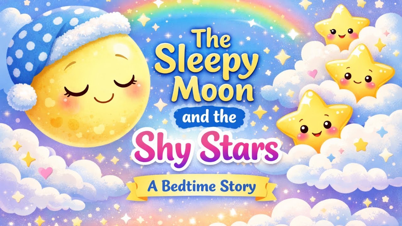 The Sleepy Moon and the Shy Stars ✨🌙 | A Bedtime Story for Kids | Kids Sleep Story | Kids Fun Time