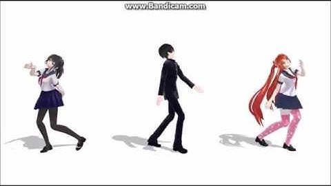 [MMD]-AYANO AISHI,OSANA NAJIMI,TARO YAMADA-YanSim