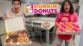 We OPENED Our Own DUNKIN' DONUTS At HOME!!