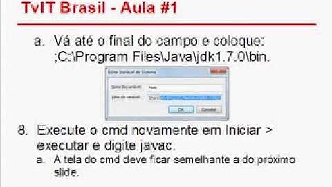 Aula #1 - Instalando o Java e configurando as variáveis de ambiente.