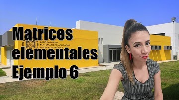Matrices elementales: Obtención de la inversa con el uso de matrices elementales