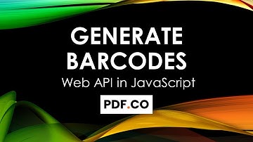 How to Generate Barcode using PDF.co Web API in JavaScript