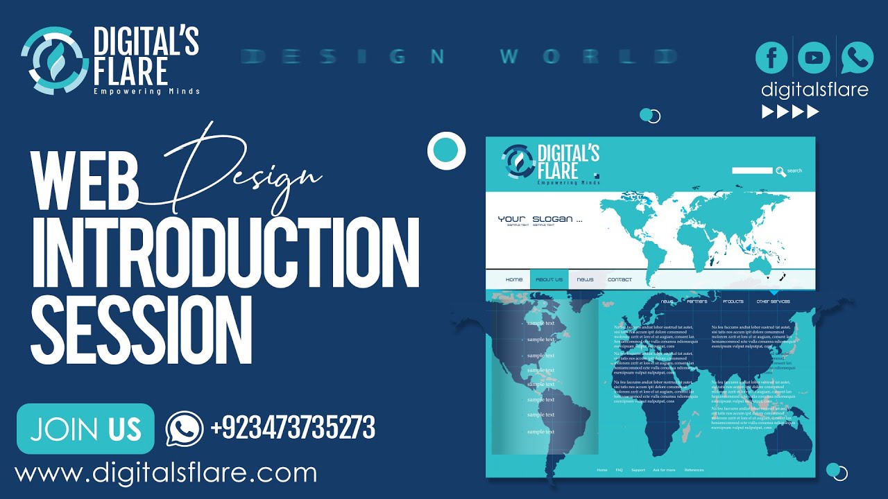 Digitals Flare: Introduction Session of Web Designing By Humayoun Shahab