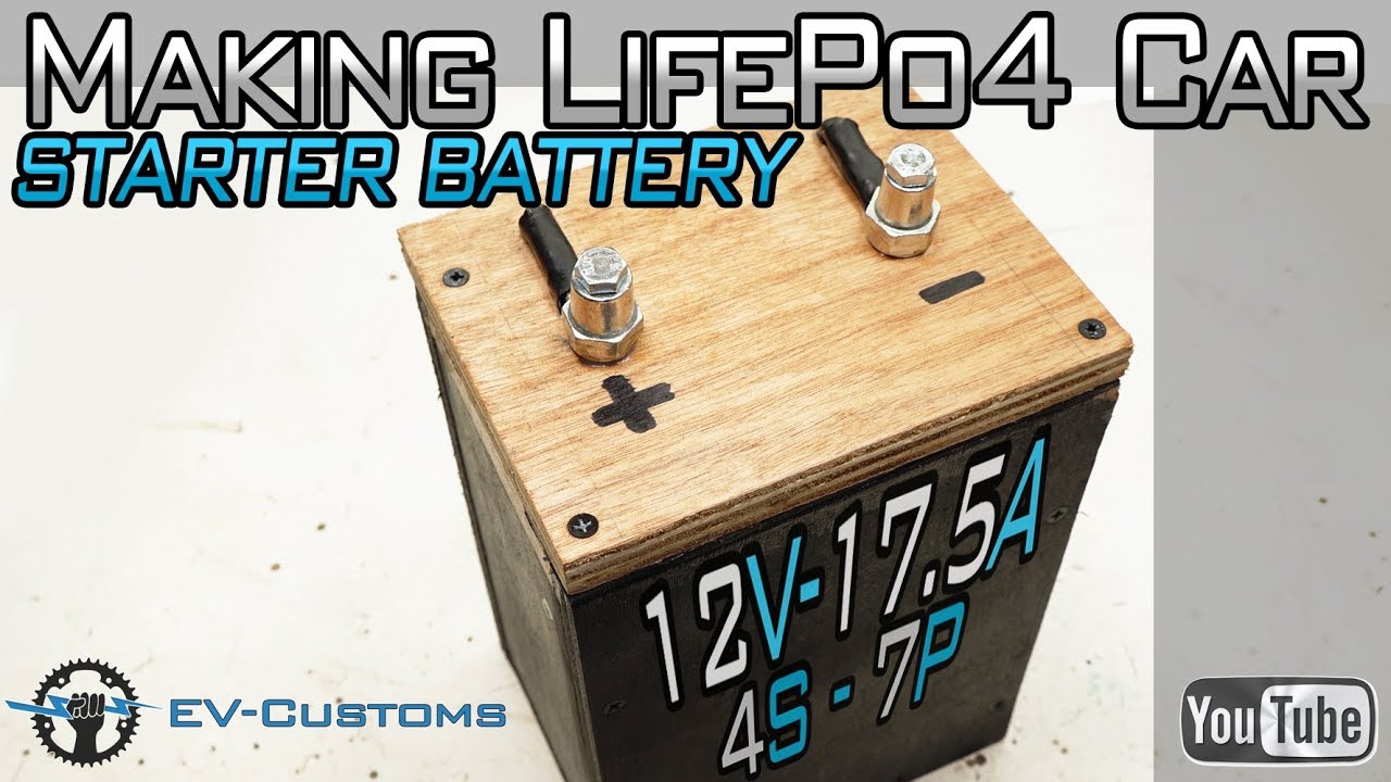 Making LifePo4 12Volt 17.5Amps CAR STARTER BATTERY