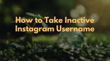 How to Take Inactive Instagram Username