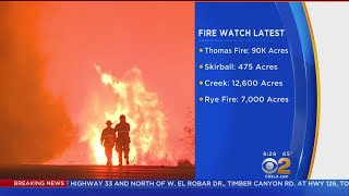 Latest On 4 Fires Burning Across LA, Ventura Counties