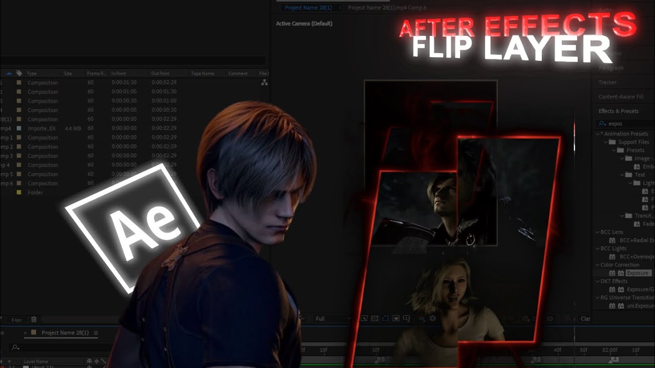 AFTER EFFECTS FLIP LAYER TUTORIAL