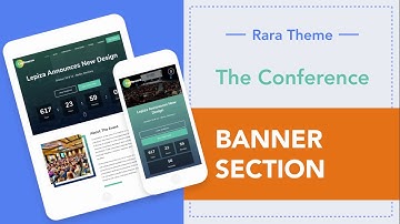 Step 4: How to add a Banner Section | The Conference Free WordPress Theme