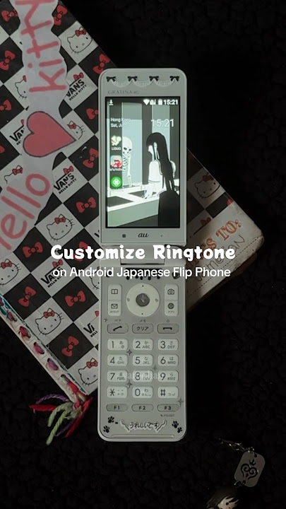How to customize ringtone on Japanese flip phone #keitai #animephone #kyoceragratina #kyf31 #tech