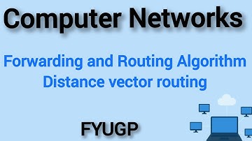 Forwarding and Routing Algorithm|Distance vector routing|computer Networks FYUGP Calicut University
