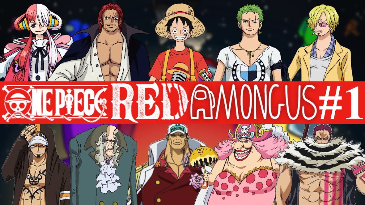 【ワンピースRED】ワンピキャラ達が宇宙で大喧嘩！？【声真似】【AmongUs/アモングアス】