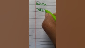 How to write your name in Korean🇰🇷[GITESH]💝#shortsfeed #shortvideo #koreanlanguage #learnkorean #bts