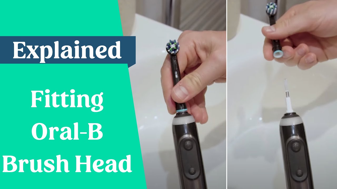 How To Fit & Remove Oral-B Brush Heads - YouTube