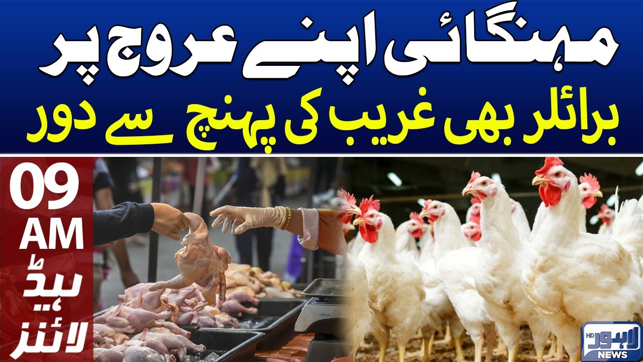 Chicken Price Hike ! 09 AM Headlines 03Dec2022 Lahore News HD