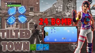 When You Land Tilted Town And Get A 20 Bomb (Fortnite Mobile)