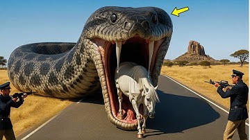 Brave Heroes Save Poor Horse From Deadly Giant Mutant Python🐍