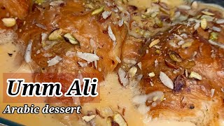 Learn How to Make Umm Ali with Croissants || Egyptian Dessert || Delish Food with Maria