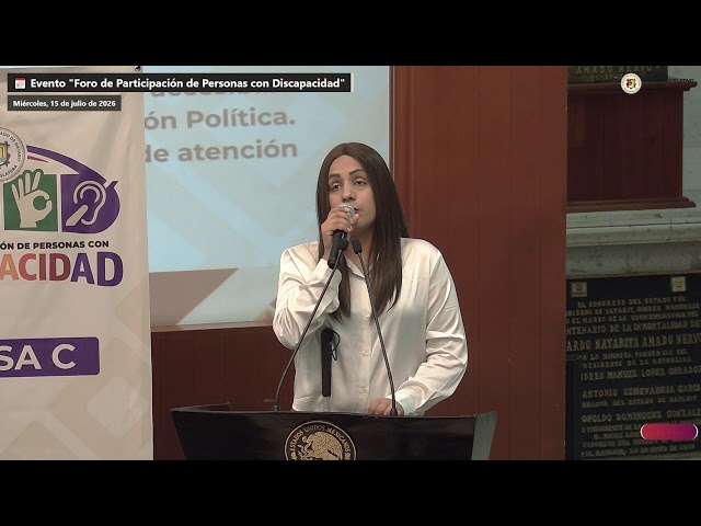 Clausura del Evento "Foro de Participación de Personas con Discapacidad" - 15 de julio de 2026