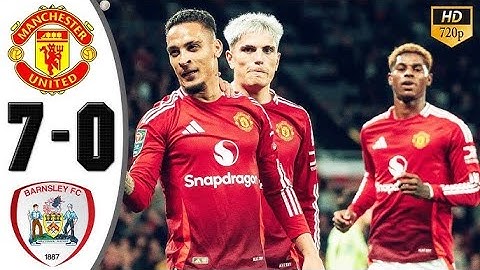 MANCHESTER UNITED VS BARNSLEY [7-0] EFL FULL HIGHLIGHTS, Rashford, Garnacho, Eriksen, Antony Goals