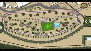 3D Animation Landscaping Concept Running Track 3D Animation Landscaping Concept Running Track