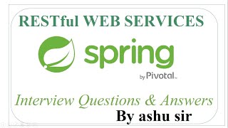 RESTful & Soap Web Services interview Questions and Answers |Spring| professional|2021|By Ashu sir