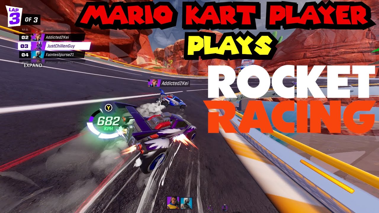Mario Kart Player Plays Rocket Racing! (Is It Better Than Mario Kart 8 ...