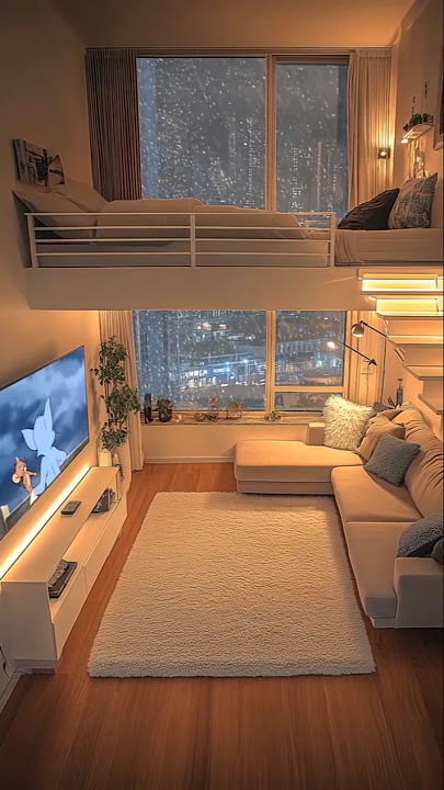 Nonton TV Di Kamar Saat Hujan Turun #dekorrumah #kamaranak #interiordesign