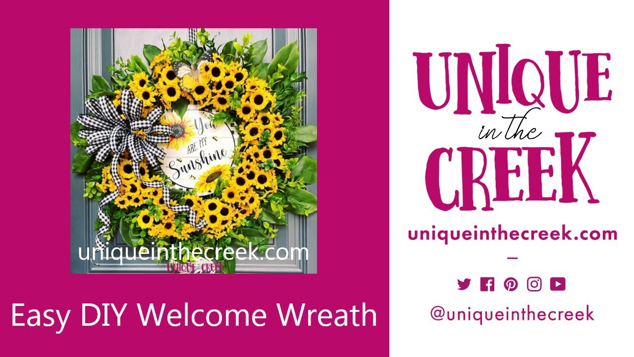 Make a Stunning Sunflower Wreath: Easy DIY Tutorial