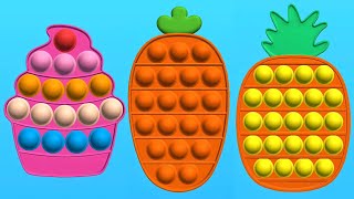 Pop Them All Game! Satisfying and Relaxing ASMR Slicing Video screenshot 1