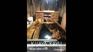 Epoxy Resin River Table - Meeting Table - 300cm x 120cm - Clear Coat Semi Doff-Satin