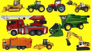 Amazing RC Tractor and Front Loader Construction Site sand! Collection funny videos toy bridge