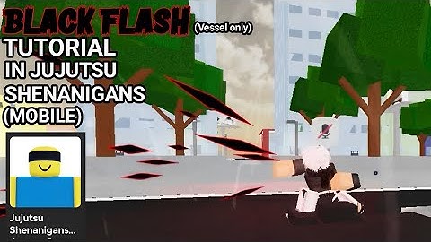 Black flash tutorial in Jujutsu Shenanigans (mobile)