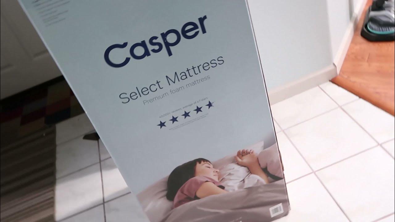 Casper Select 12" Memory Form Medium Mattress setup YouTube