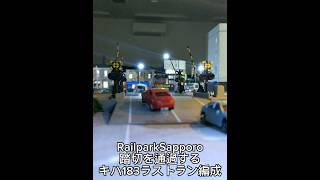 Nゲージ RailparkSapporo 踏切を通過するキハ183系ラストラン編成　 #キハ183系 #nゲージ