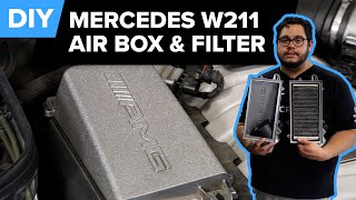 mercedes e63 amg airbox & air filter replacement diy (mercedes w211, amg m156 v8)