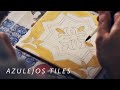 Painting Traditional Azulejos Tiles in Portugal