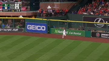 OAK@HOU: Reddick makes terrific running catch