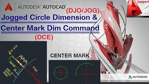 Jogged Center Dim & Center Mark Command in AutoCad II Hindi /Urdu